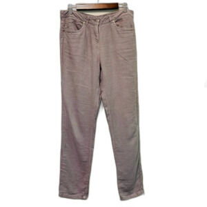 Poetry 100% linen Straight leg Jeans Dove Gray size 8